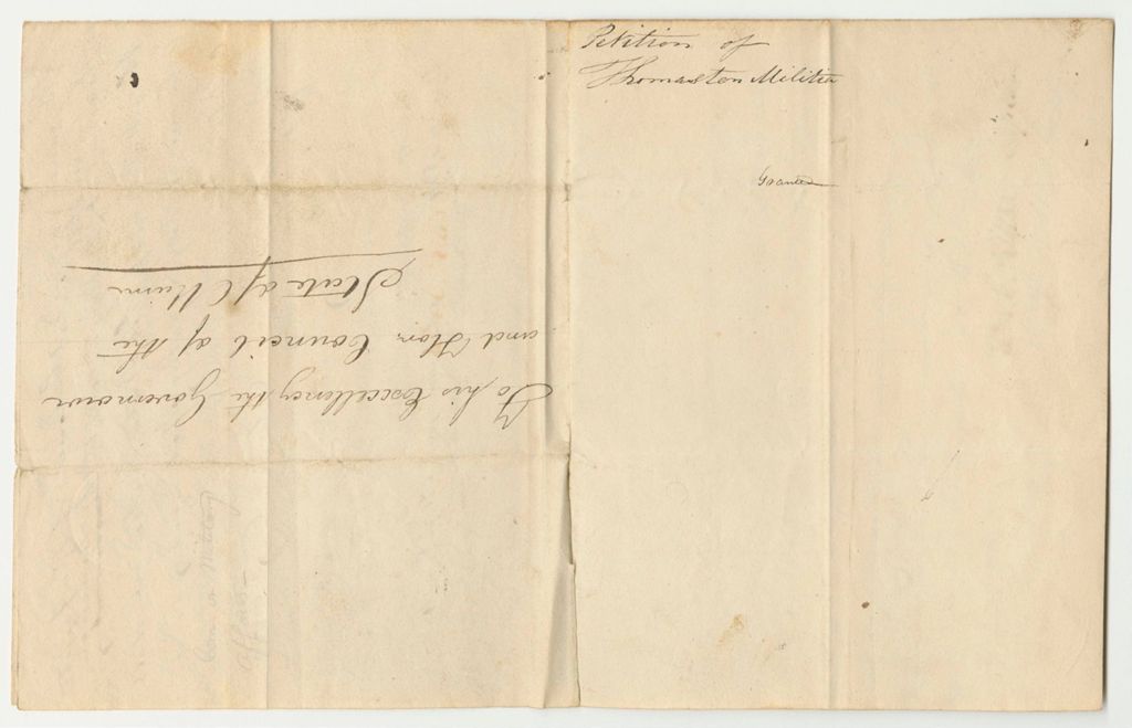 Miniature of Petition of the Thomaston Militia To Be Disbanded