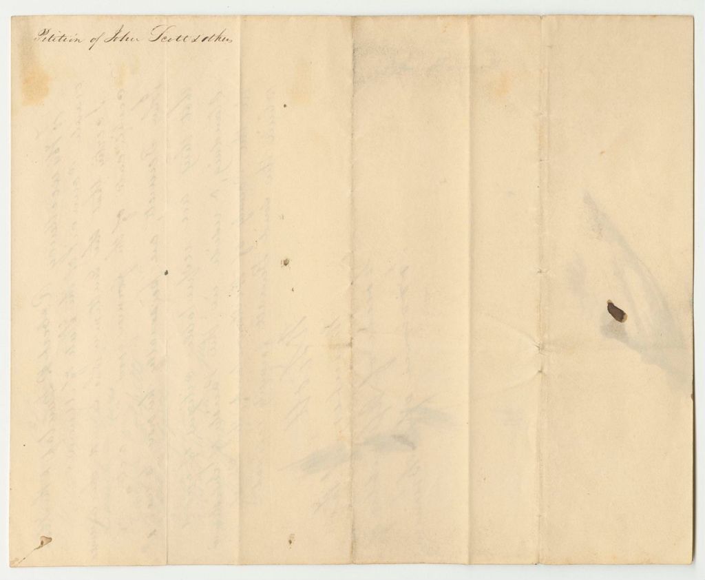 Miniature of Petition of John Scott and Others for the Pardon of John Bennett
