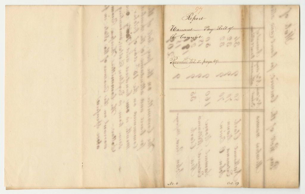Miniature of Report 97: Warrant for the Payroll of the Council