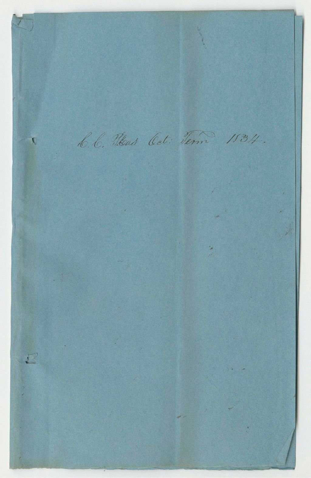 Miniature of Bills of Cost in Criminal Cases at the Court of Common Pleas in Cumberland County, October Term 1834