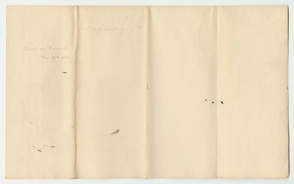Miniature of Account of Joseph Sewall, Late Adjutant General