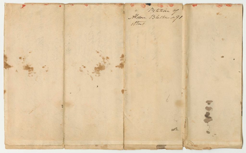 Miniature of Petition of Alden Blethen and 91 Others, Citizens of Unity, for the Pardon of Nathan Farwell