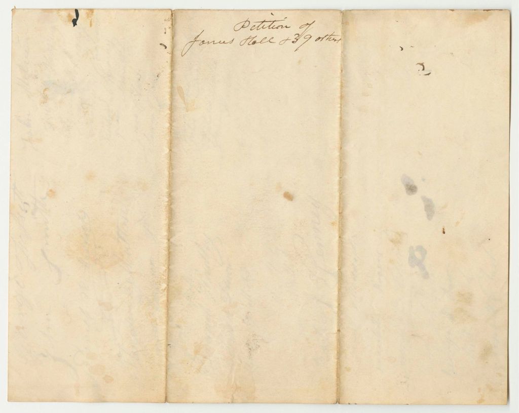Miniature of Petition of Jonas Hall and 39 Others, Citizens of Waldo, for the Pardon of Nathan Farwell