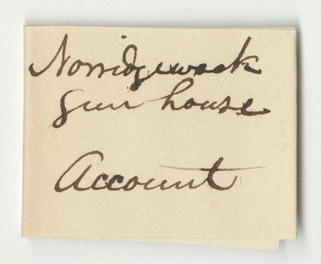 Miniature of Receipt from the Account of Abner B. Thompson, Adjutant General, for the Norridgewock Gun House