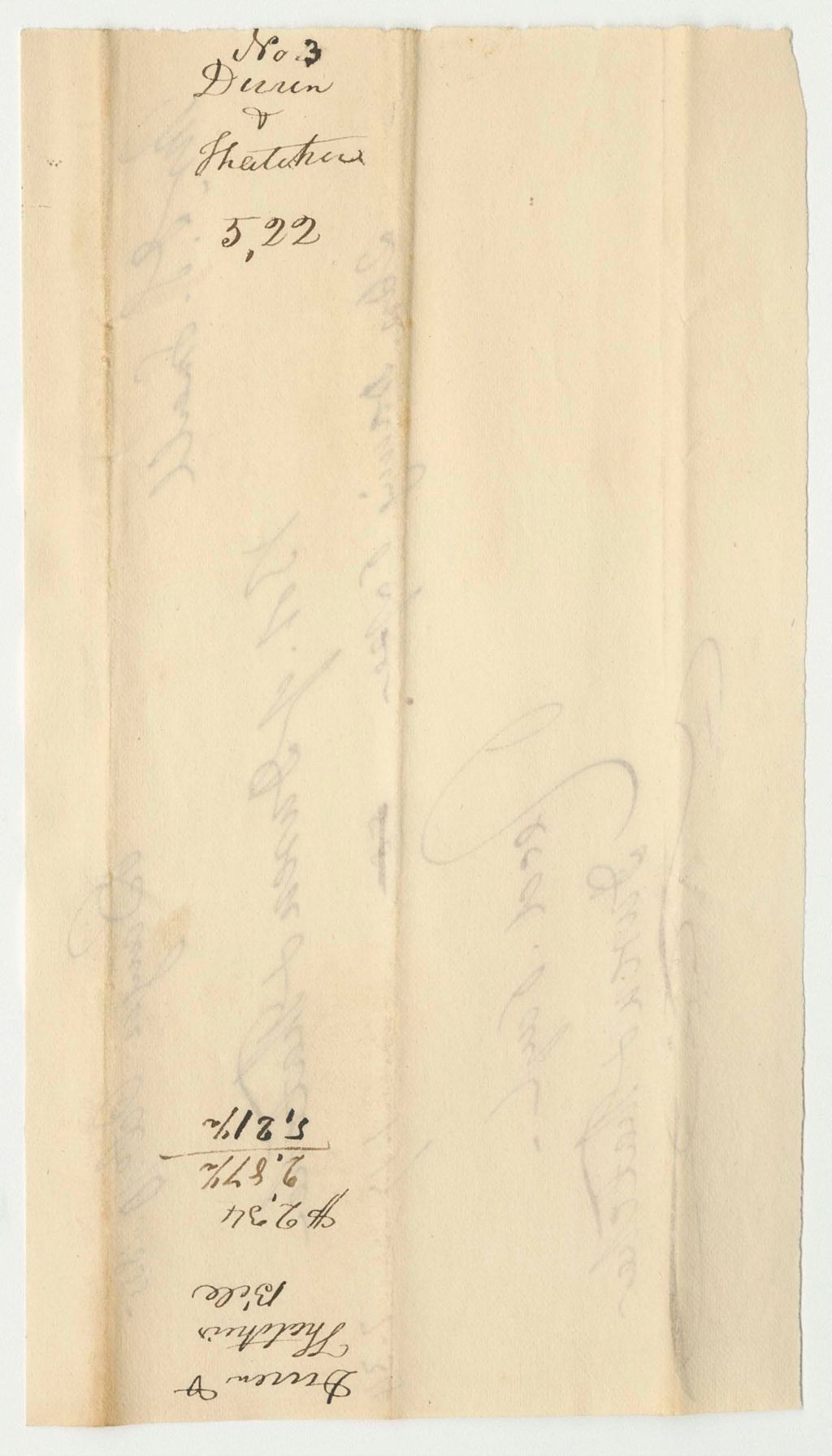 Miniature of Duren & Thatcher's Bills for Paper, Paid by Isaac Small