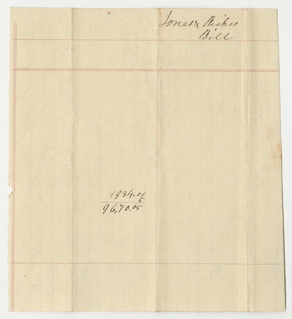 Miniature of Receipts from the Account of Mark Trafton, Penobscot Indian Agent