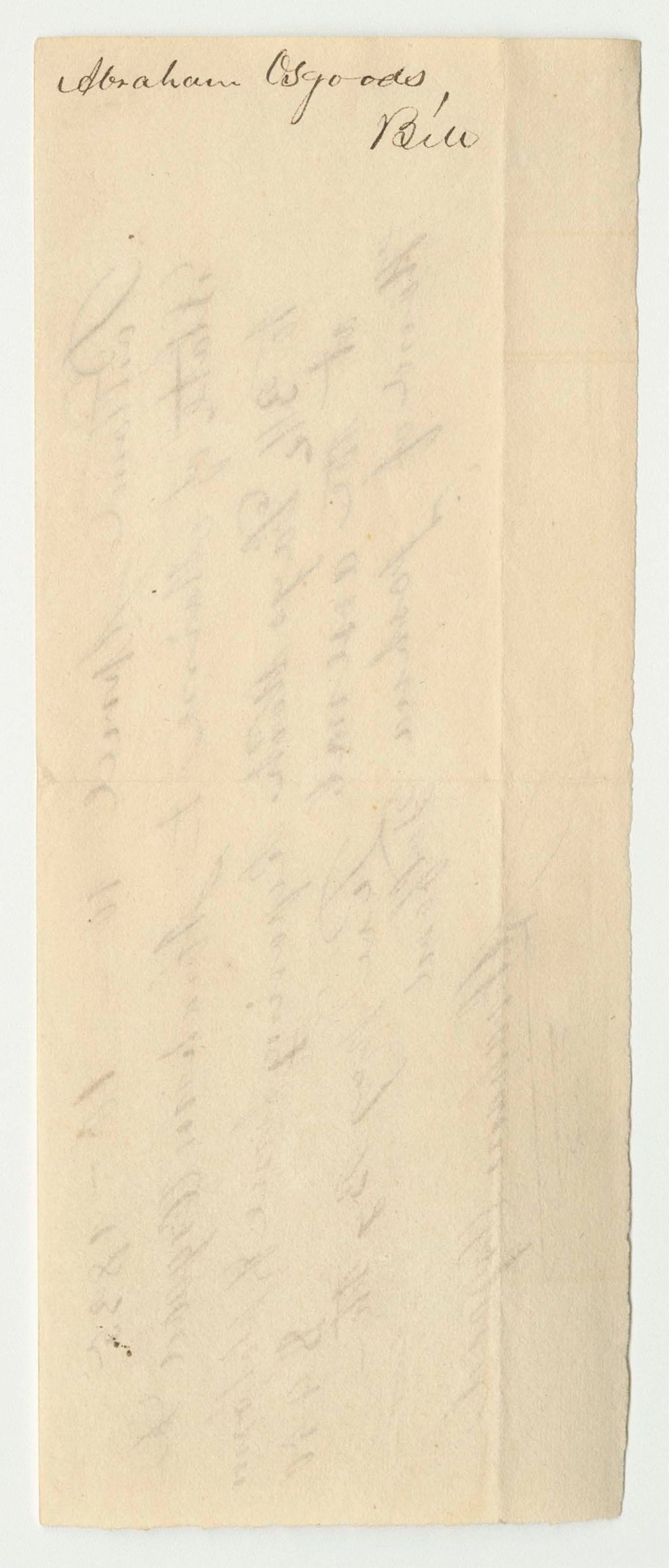 Miniature of Receipts from the Account of Joshua Tolford, Keeper of the Public Property at Portland