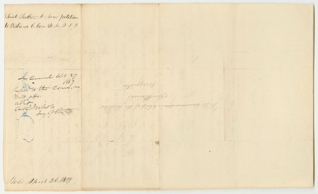Miniature of Petition of Luther N. Jones to Disband the C Company of Light Infantry