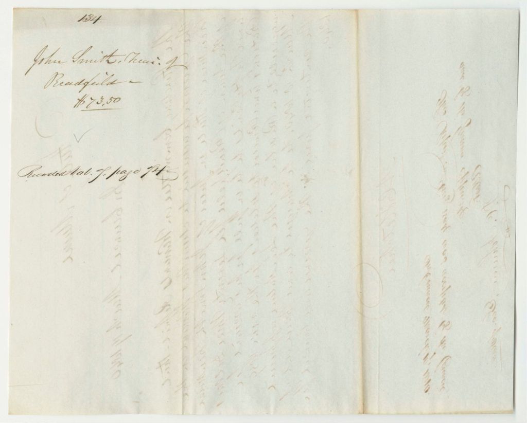 Miniature of Report 134: Warrant in Favor of John Smith, Treasurer of Readfield, for Rations and Powder to Soldiers for the Year of 1839