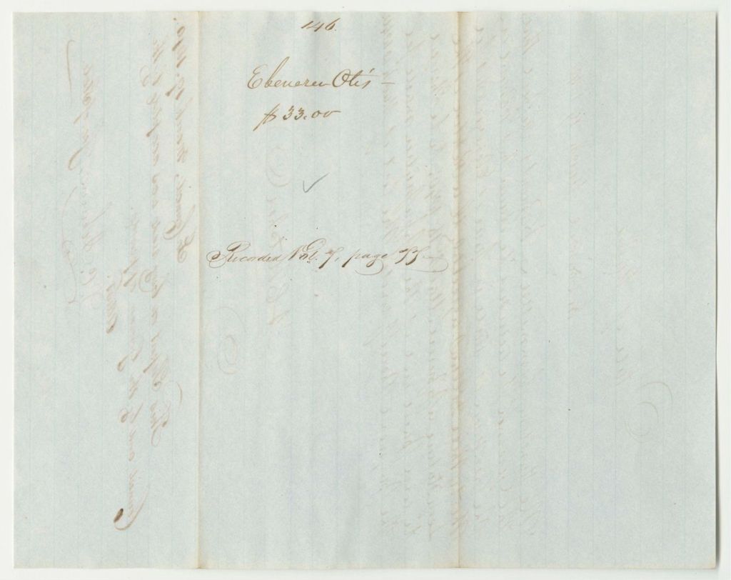 Miniature of Report 146: Report on the Warrant in Favor of Ebenezer Otis, Agreeable to a Resolve Passed on March 16th, 1840