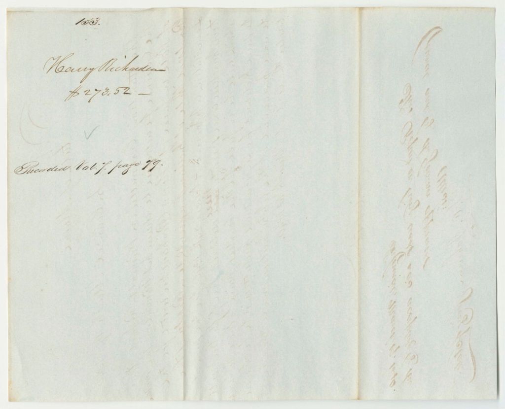 Miniature of Report 153: Report on the Warrant in Favor of Henry Richardson, Agent for the Penobscot Indians