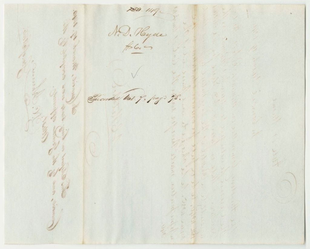 Miniature of Report 149: Report on the Warrant in Favor of N.D. Hyde, for Erroneous Taxation in 1835