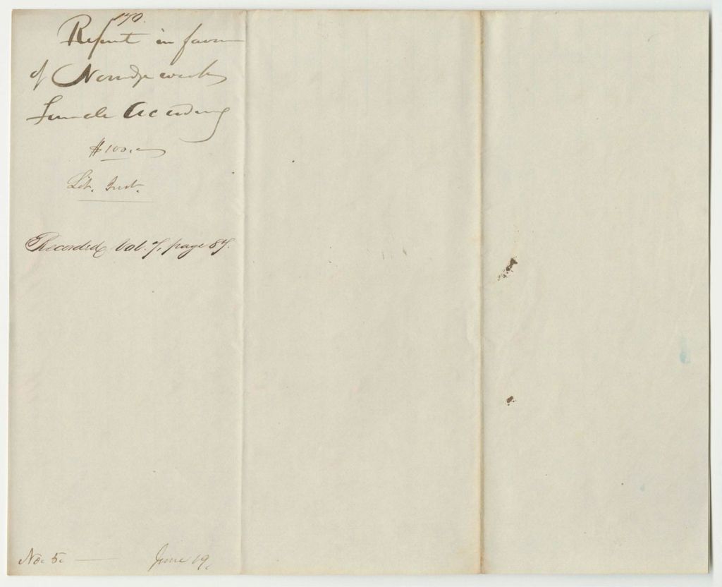 Miniature of Report 170: Report on the Petition of Amos Townsend Regarding the Norridgewock Female Academy