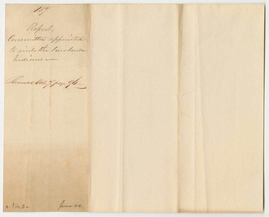 Miniature of Report 187: Report on the Committee to Visit the Penobscot Indians