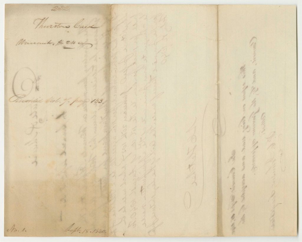 Miniature of Report 232: Report on the Warrant in Favor of Thurston Card for His Pension