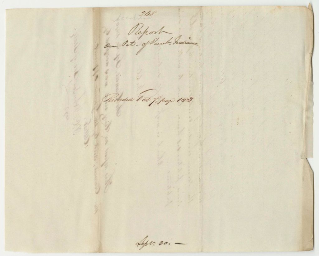 Miniature of Report 268: Report on the Petition of Penobscot Indians for Occupation of Certain Lands in Orson Island