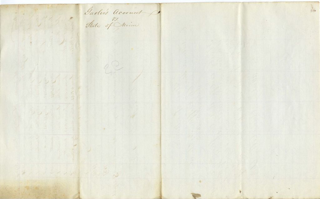 Miniature of Gaoler's Account vs. State of Maine