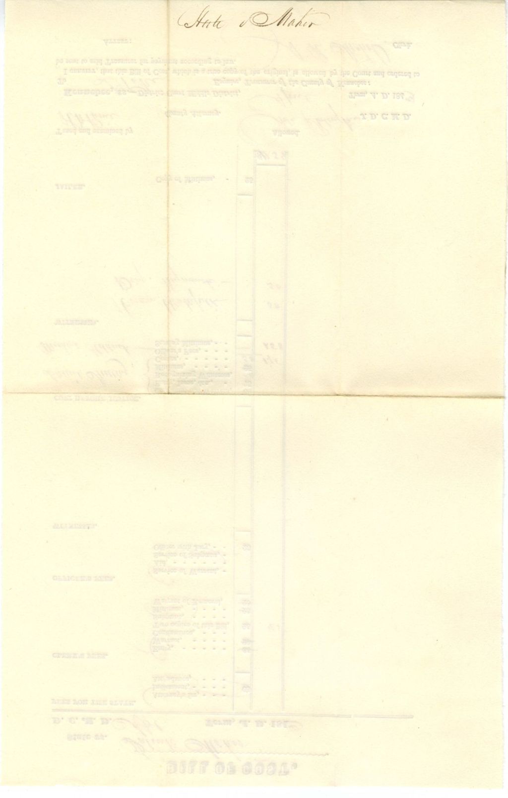 Miniature of Bill of Cost, State v. Maher