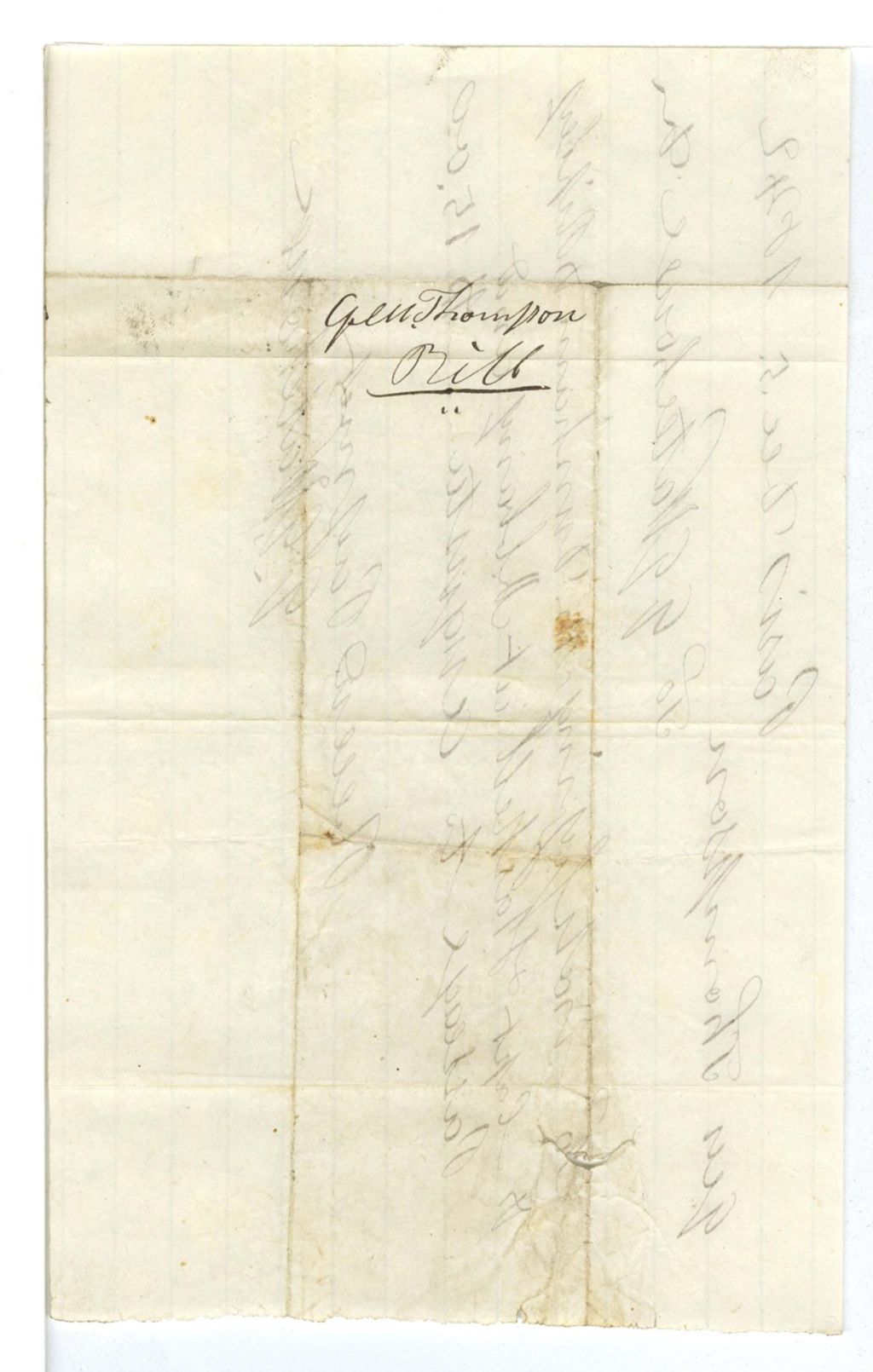 Miniature of A. B. Thompson, Bill