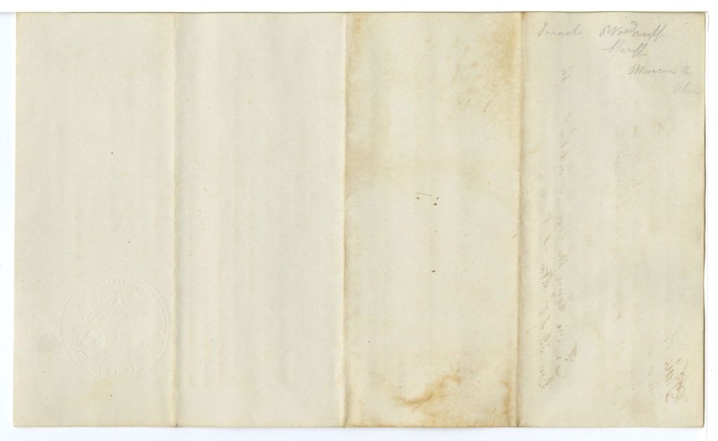 Miniature of Letter from the Governor of Ohio authorizing the arrest of E. Foss