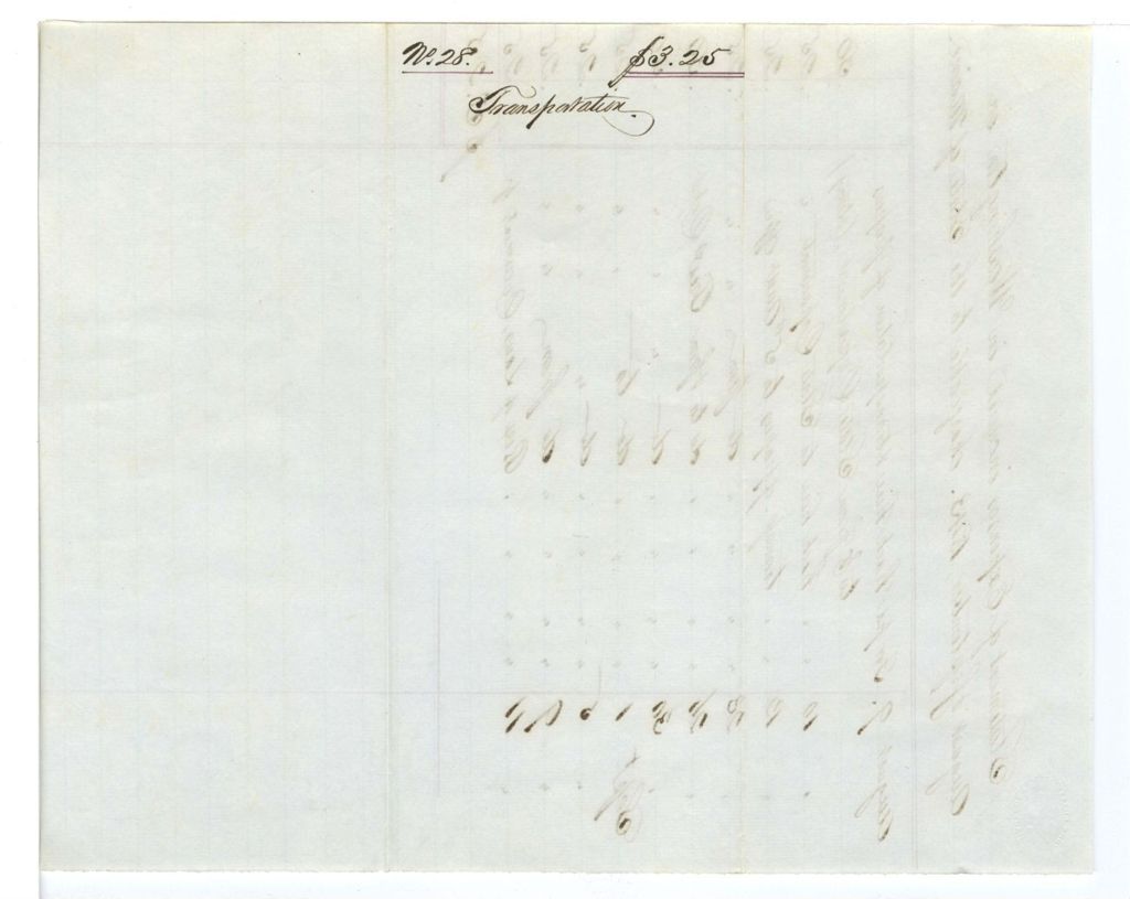 Miniature of Statement of Expenses incured
