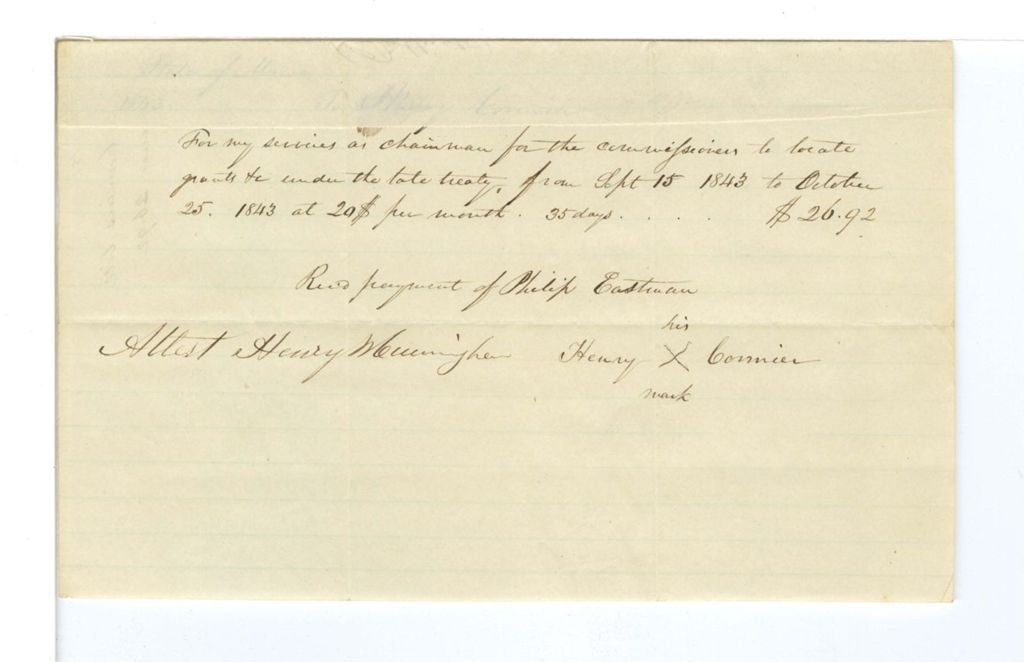 Miniature of Voucher, H. [Courier?]