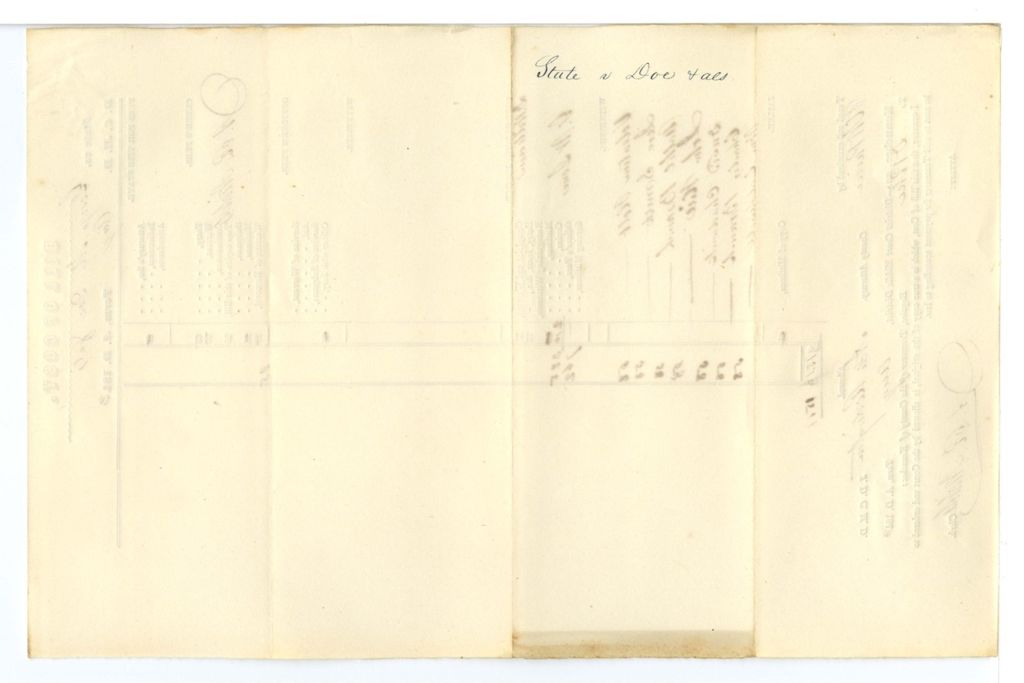 Miniature of Bill of Cost, State v. George M. Doe