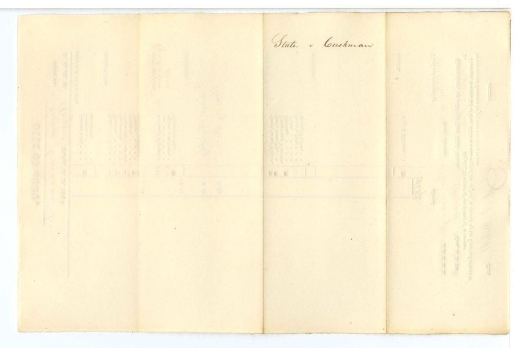 Miniature of Bill of Cost, State v. Andrew Cushman