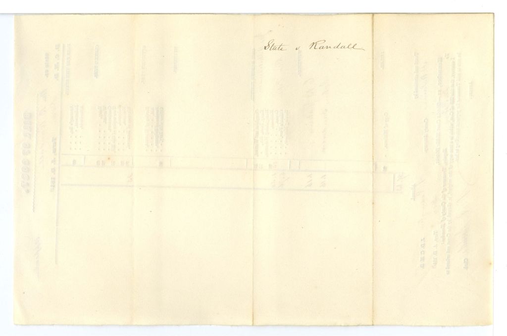 Miniature of Bill of Cost, State v. B. Randall