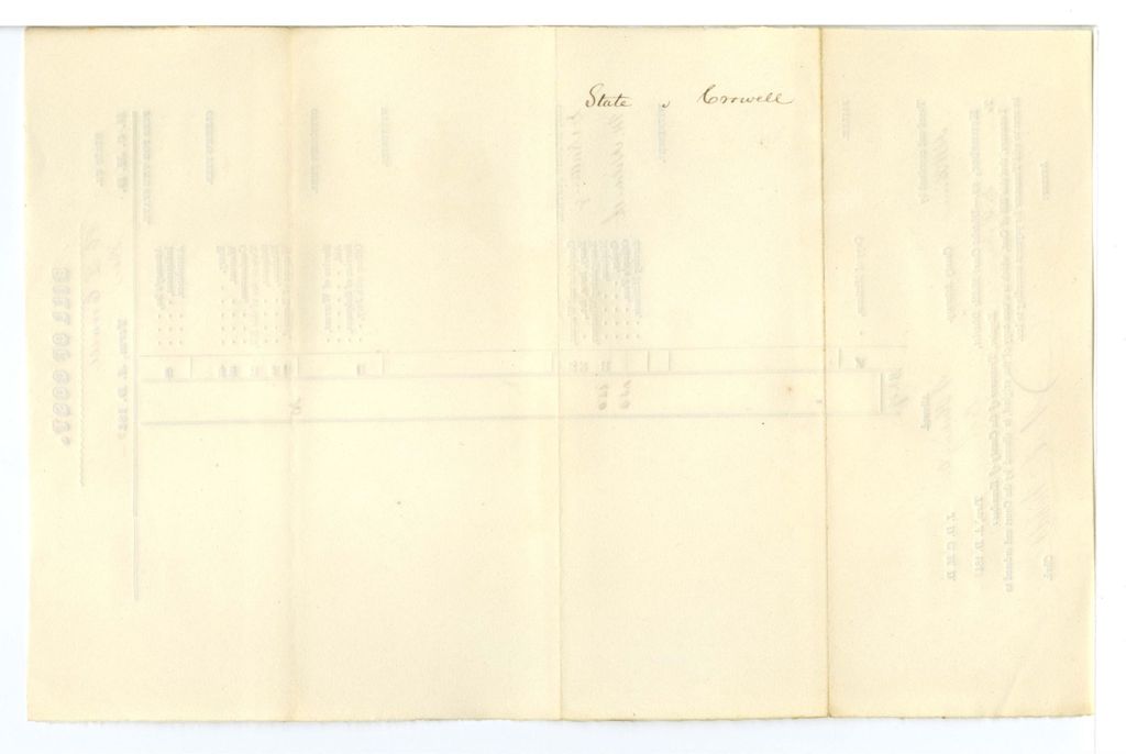 Miniature of Bill of Cost, State v. H. L. Crowell