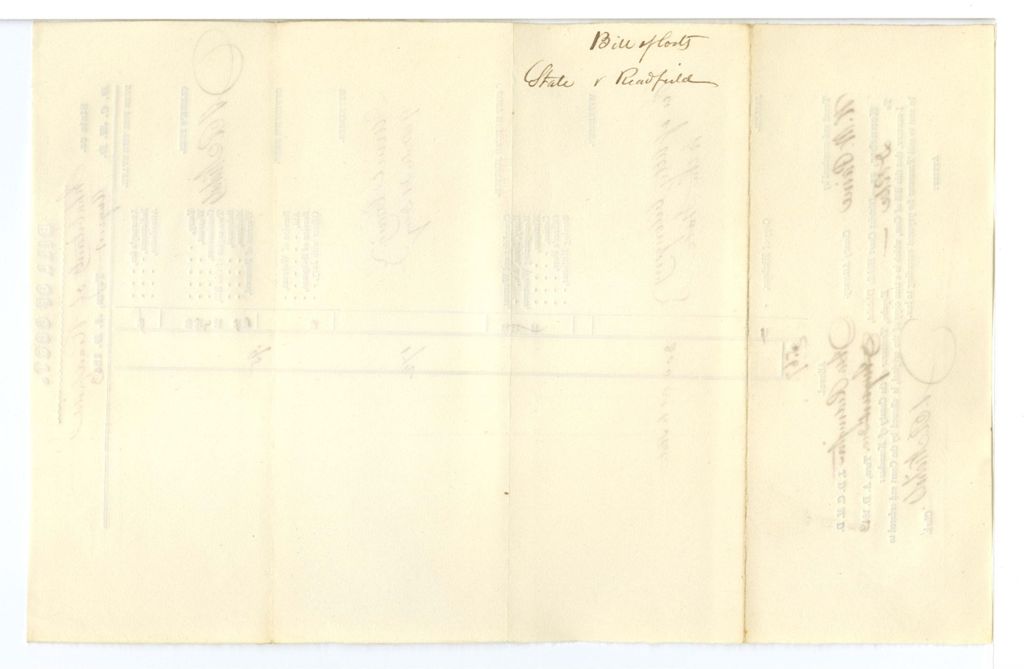 Miniature of Bill of Cost, State v. Inhabitants of Readfield