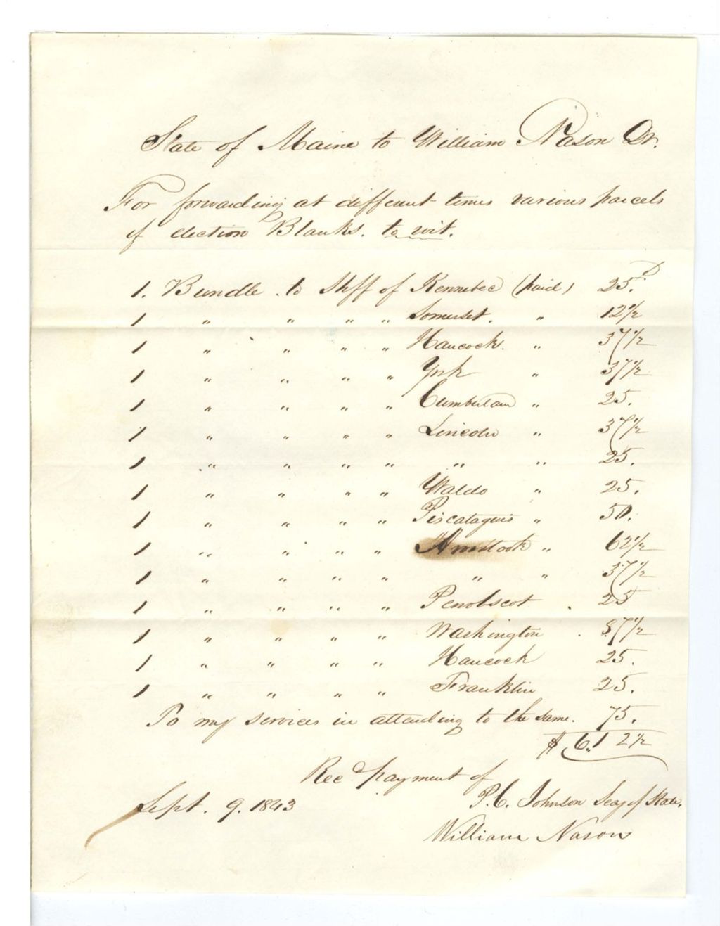 Miniature of William [Nason?], Contingent