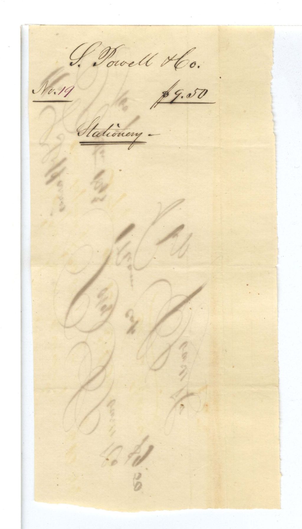 Miniature of S. Powell and co., Stationary