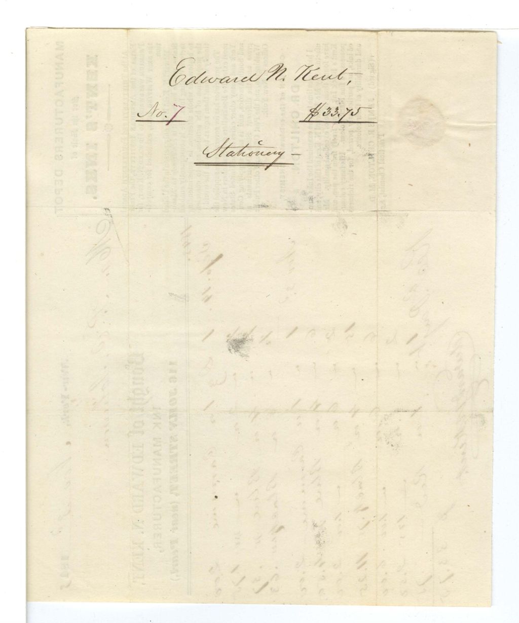 Miniature of Edward Kent, Stationary