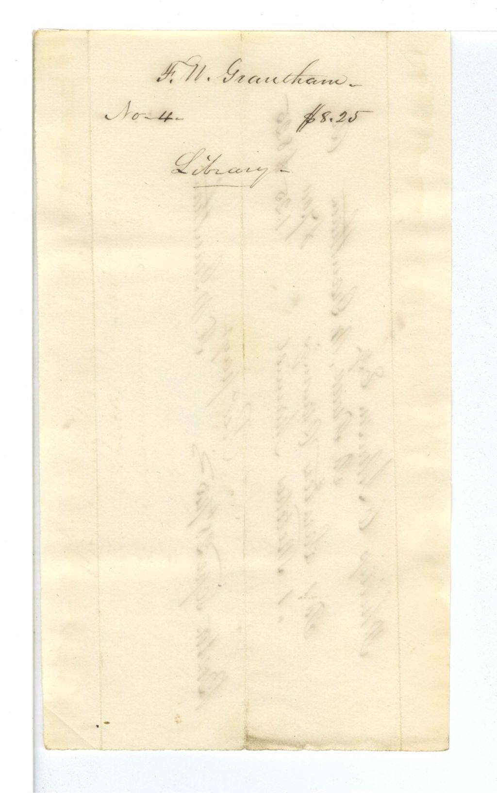 Miniature of F. N. Grantham, Library