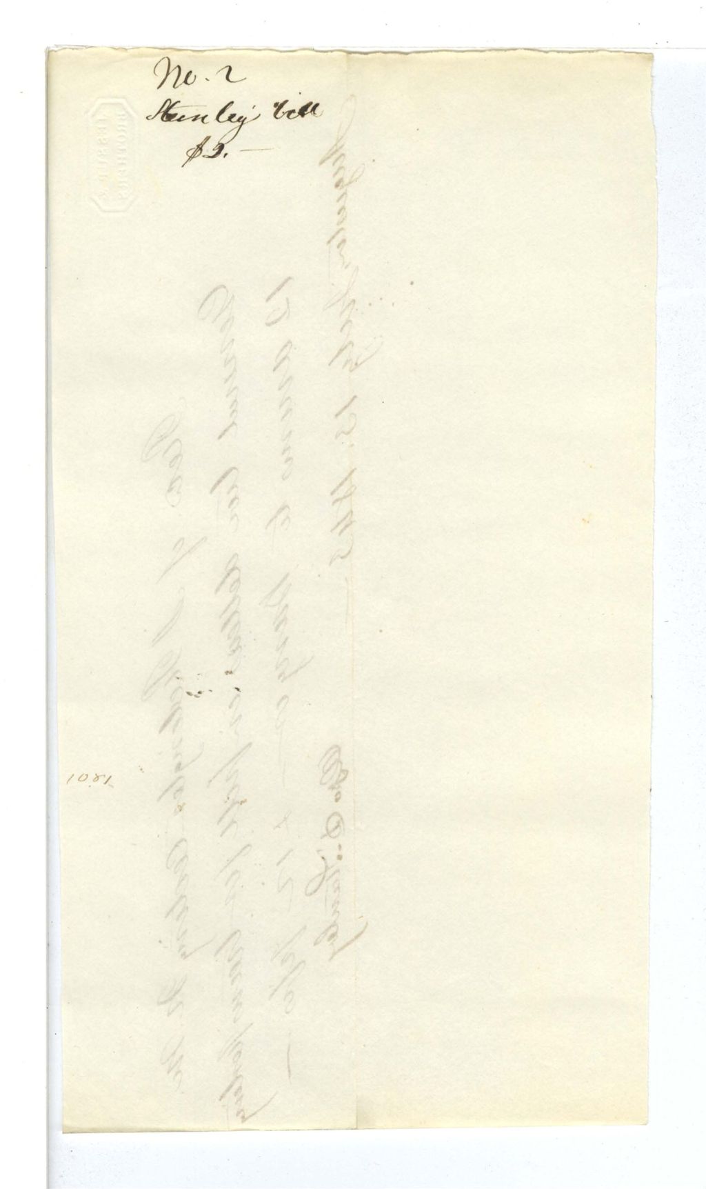 Miniature of Transportation - Bill No. 6: D. P. Bailey - Voucher No. 2: D. Stanley