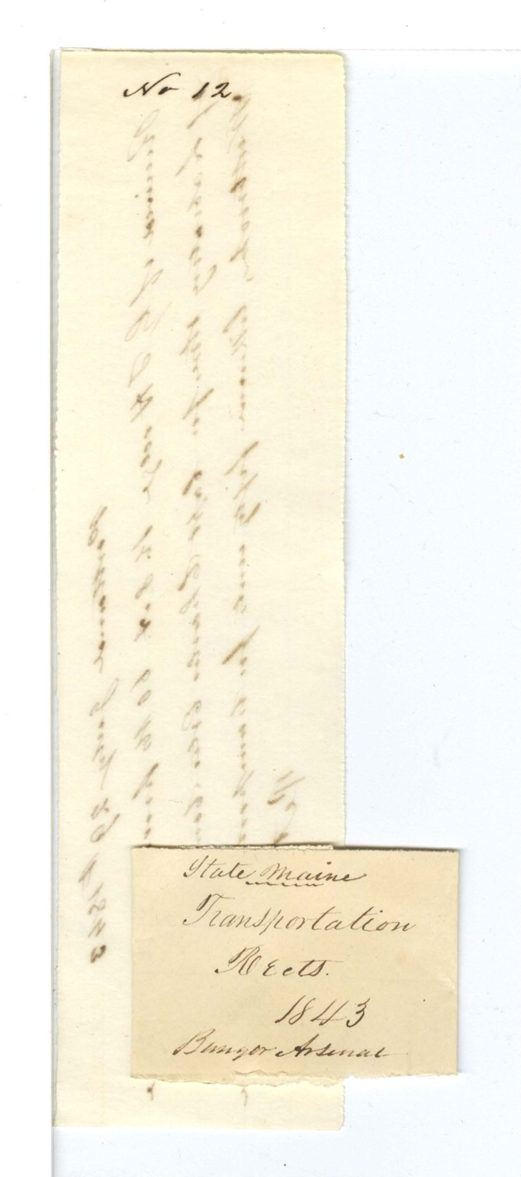 Miniature of Transportation - Bill No. 7: G. J. Hedge - Voucher No. 12: Peter Allen