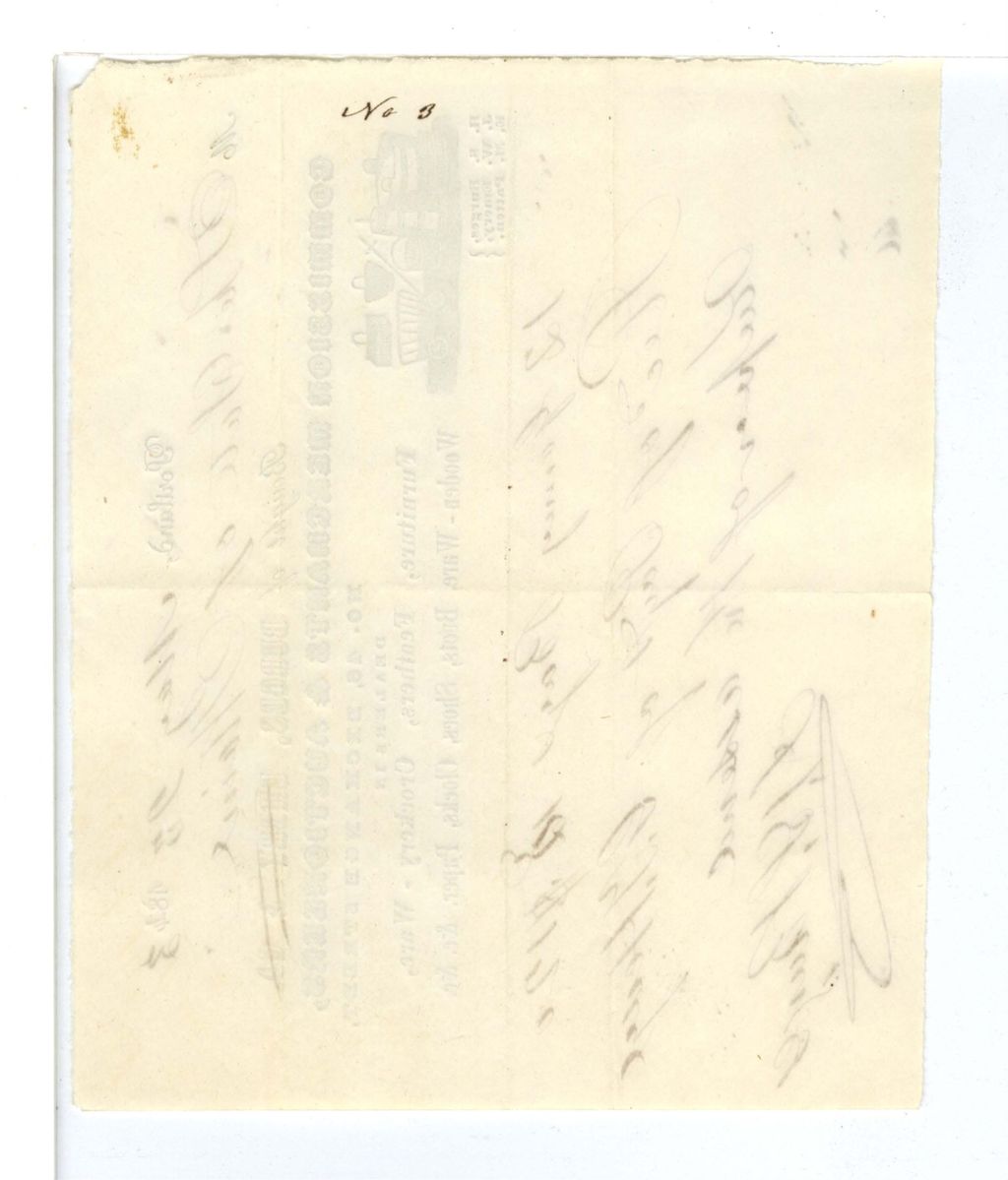 Miniature of Powder Laboratory Stores - Expenditures - Bill No. 3: H. J. Burges