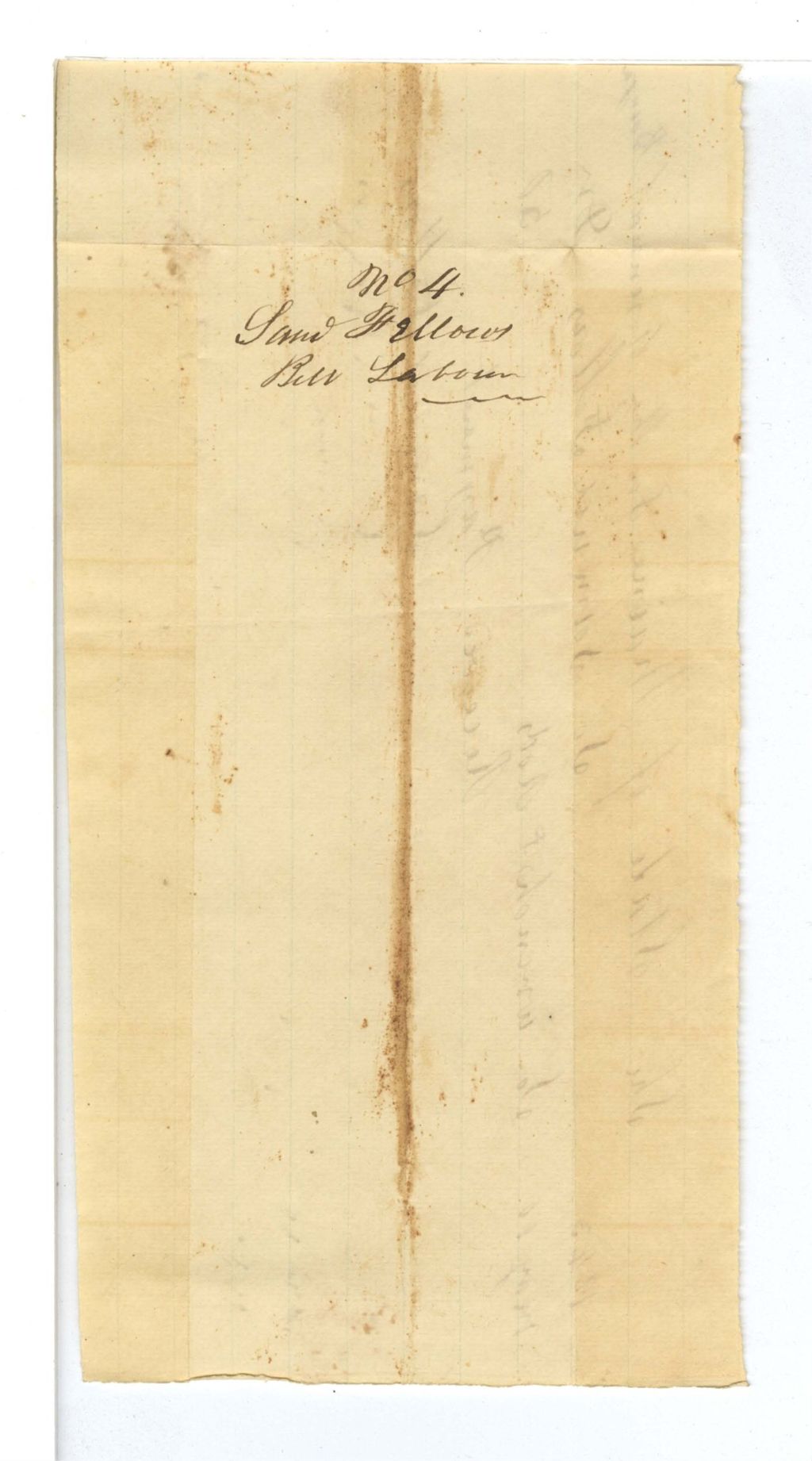 Miniature of Bangor Arsenal - Accounts of Labour - Bill No. 4: Sam Fellows