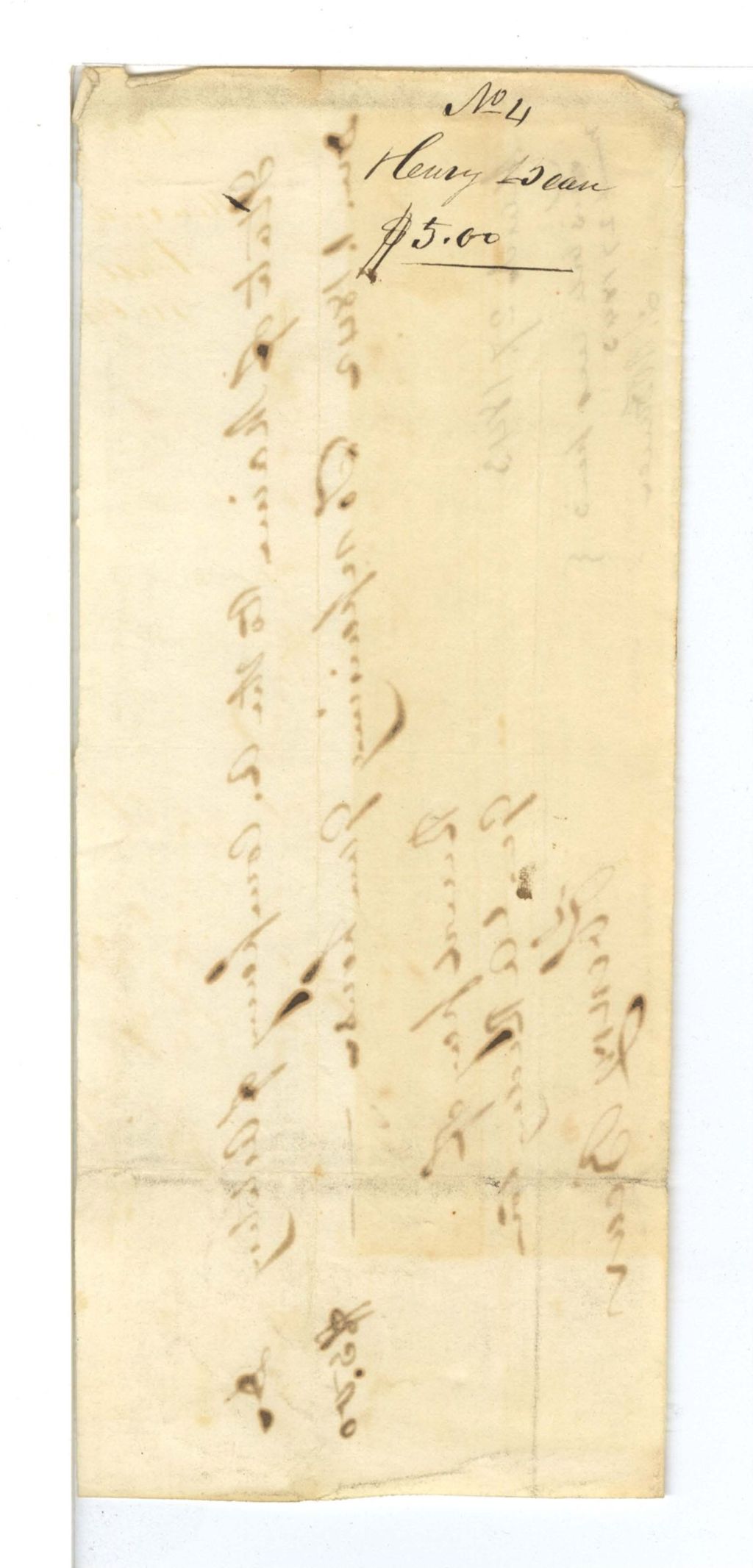 Miniature of Repairs of Artillery - Bill No. 4: Henry Bean