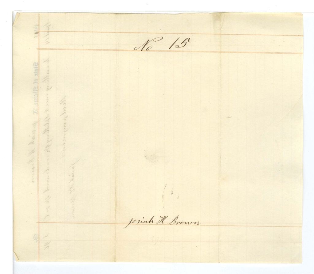 Miniature of No. 15 - Josiah H Brown