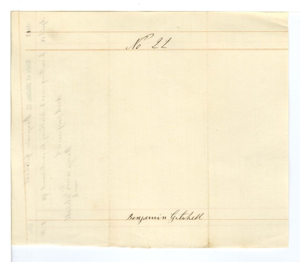 Miniature of No. 22 - Benjamin Getchell