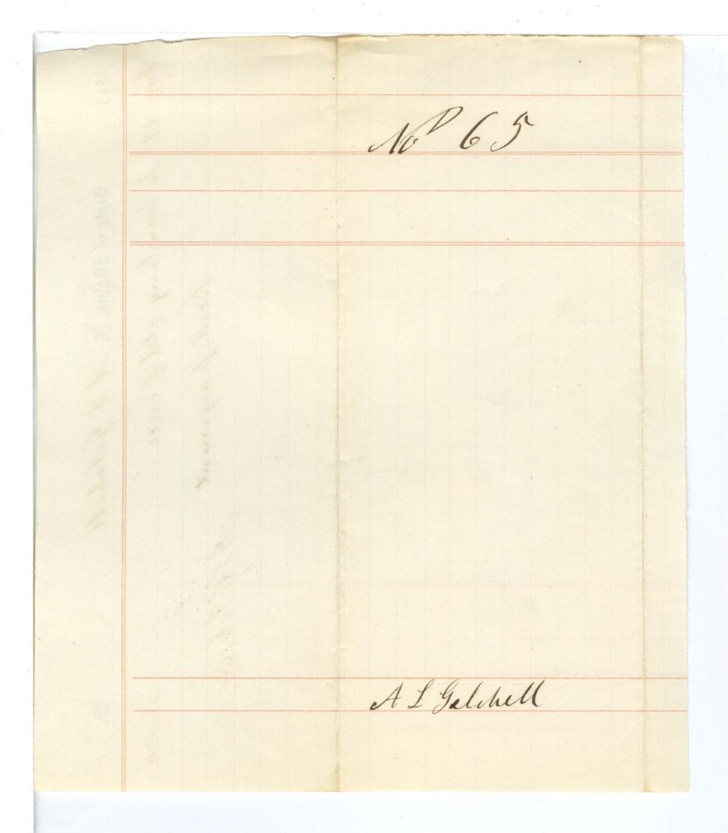Miniature of No. 65 - A L Getchell