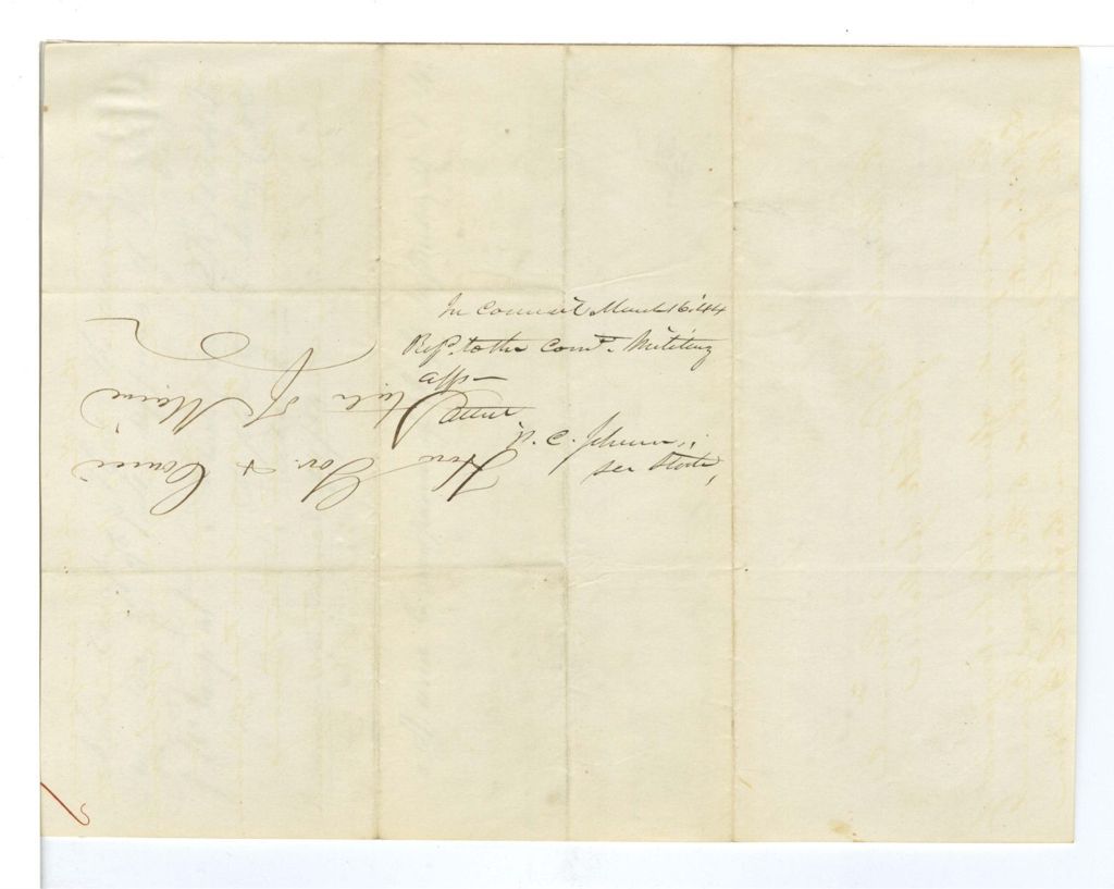 Miniature of Petition of [J. A. Cleanly?] and others for the disbanding of the A and C Companies of Light Infantry