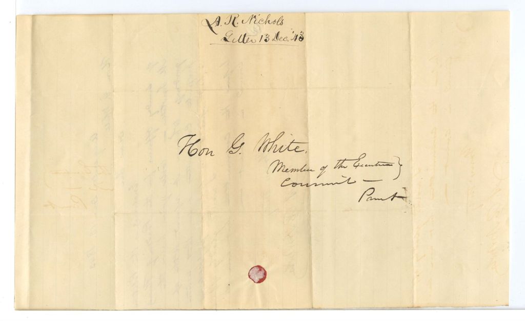 Miniature of [Response of?] A. R. Michols