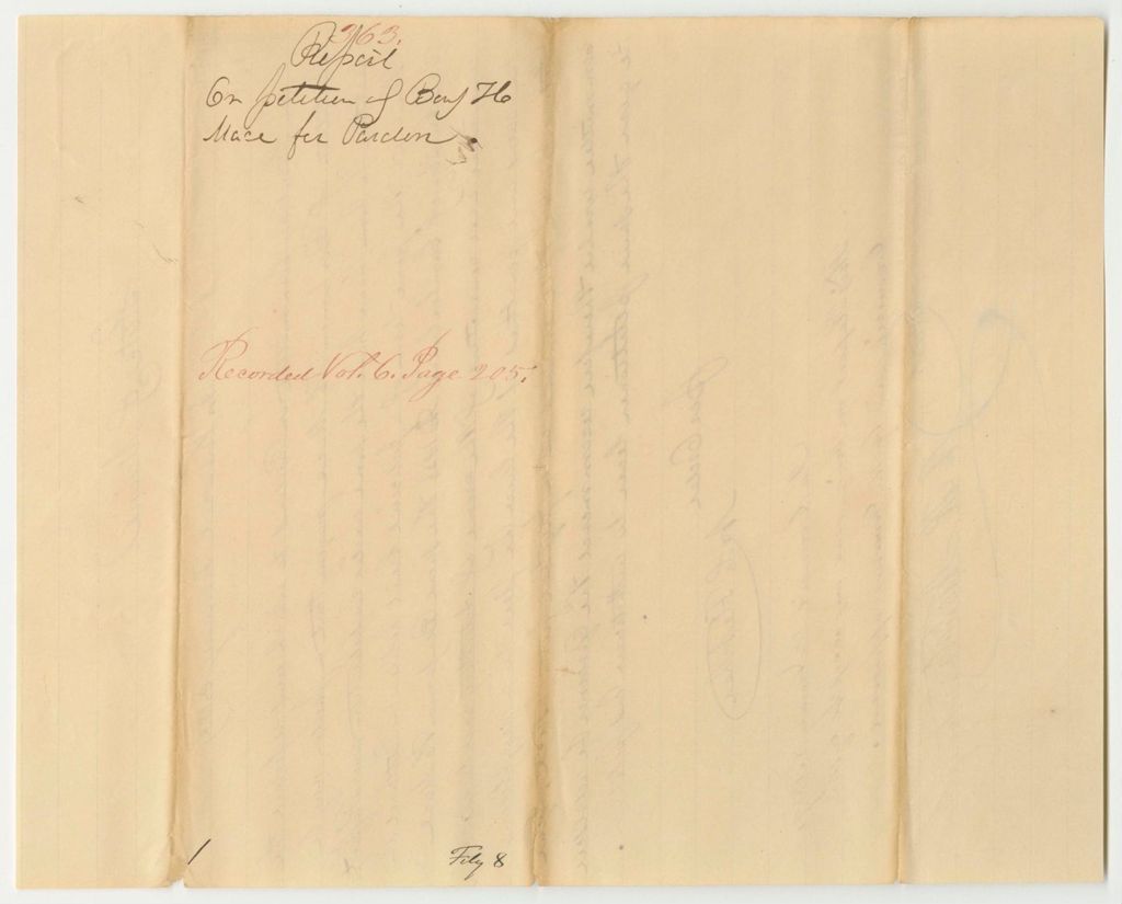 Miniature of Report 363: Report on the Petition of Benjamin H. Mace for a Pardon
