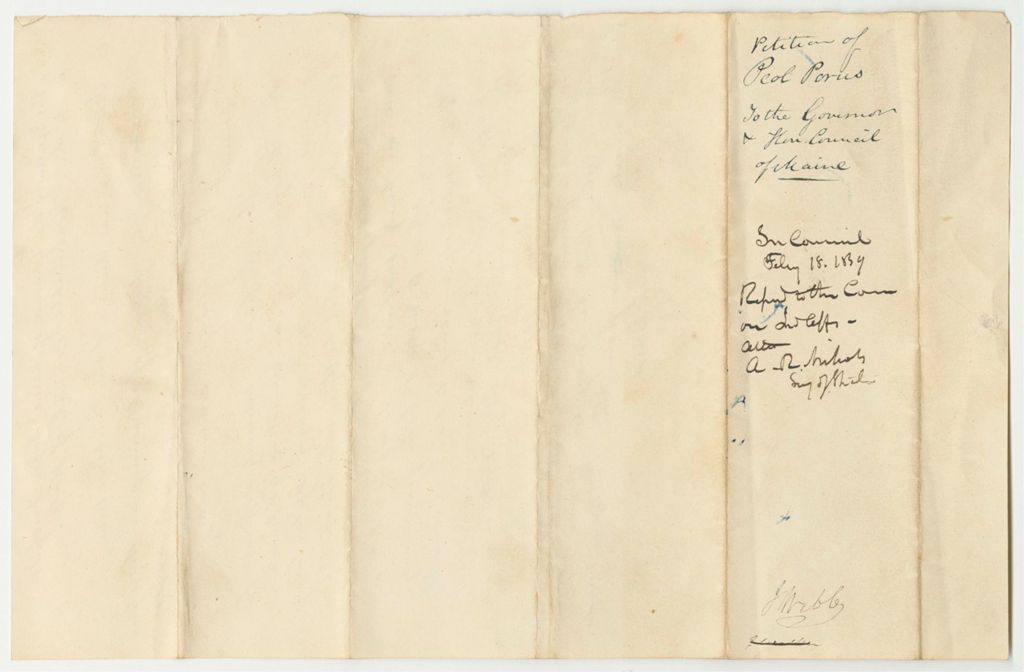 Miniature of Petition of Peol Poles for Aid in Learning the English Language