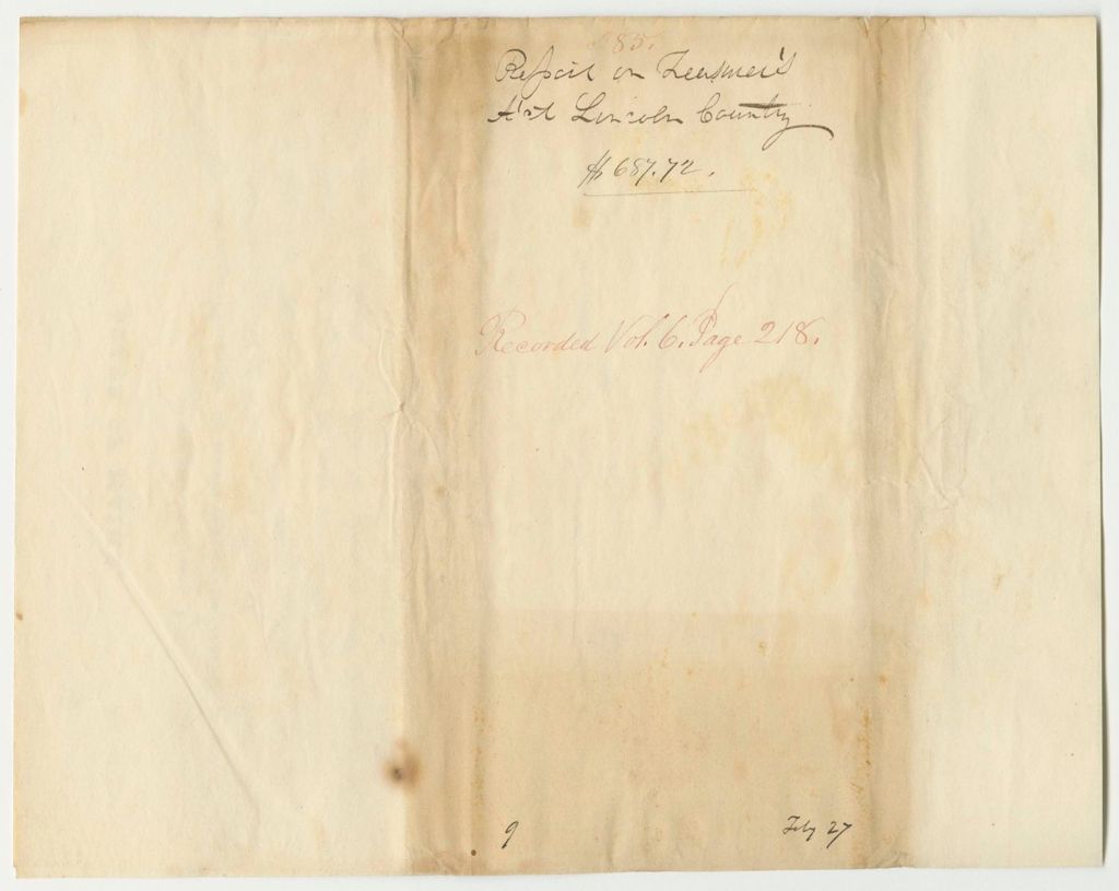 Miniature of Report 385: Warrant in Favor of William M. Boyd, Lincoln County Treasurer
