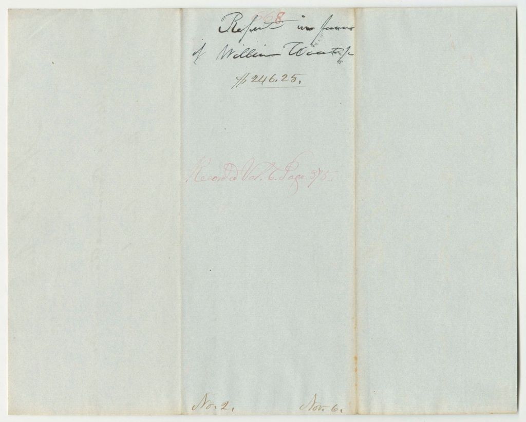 Miniature of Report 668: Warrant in Favor of William Woart Jr., Augusta Postmaster