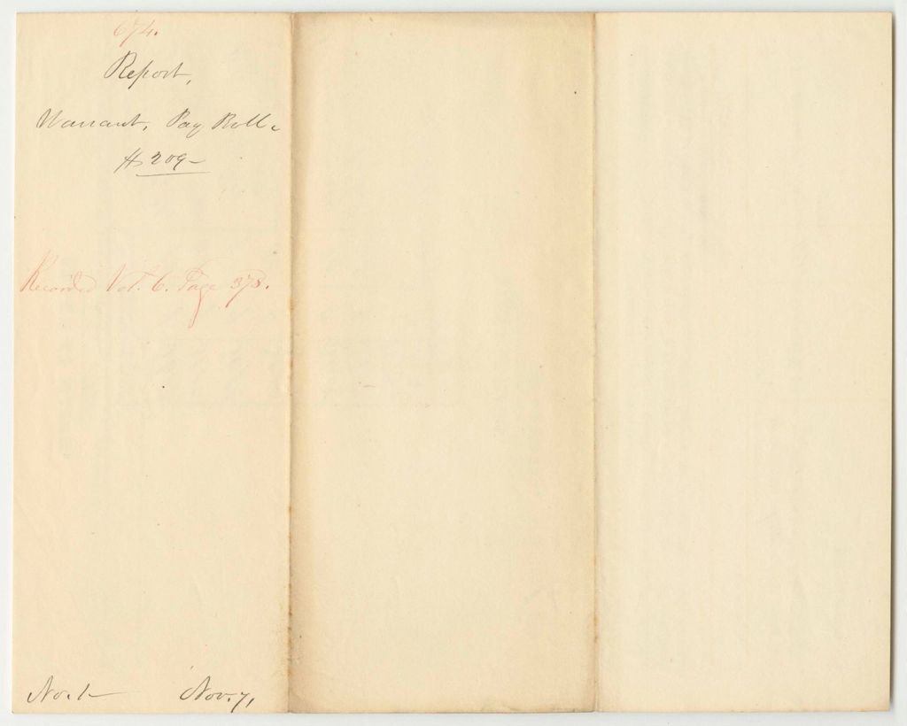 Miniature of Report 674: Warrant for the Payroll of the Council